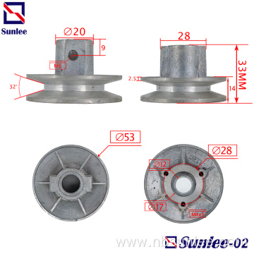 Washing machine Aluminum die casting Pulley D53mm